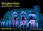 Burgleuchten auf Burg Rheinfels am 14.10.2023